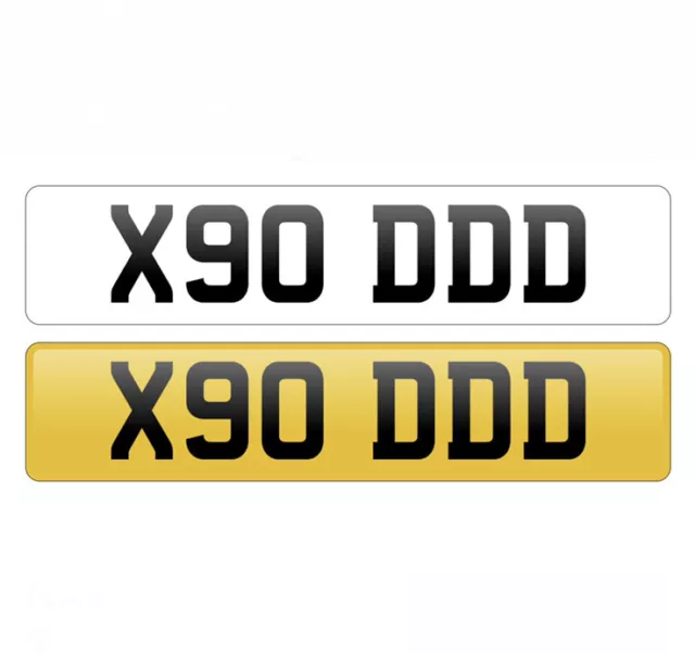 X90 DDD Cherished Private Short 6 Digit number plate - Volvo XC90 2