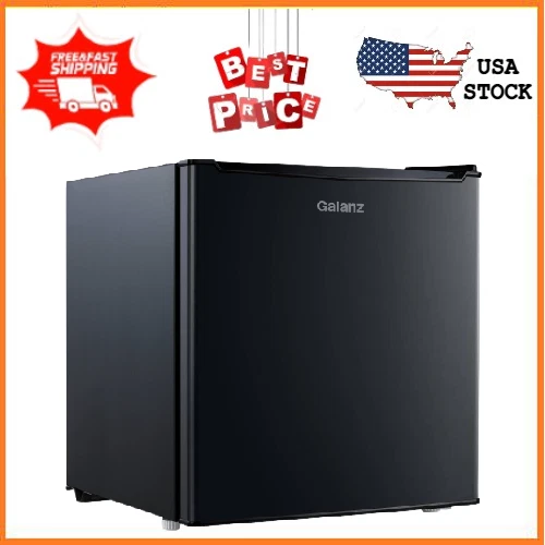 GALANZ MINI FRIDGE Small Refrigerator 1.7 CU FT Single Door Compact