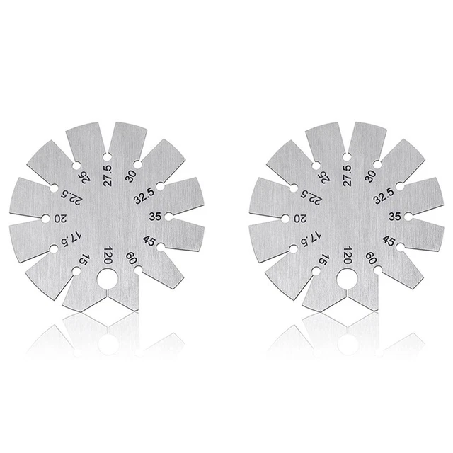 Jauge D'Angle Biseau Acier Inoxydable 15-120 Degrés - Outil Mesure Angle Couteau Et Lame