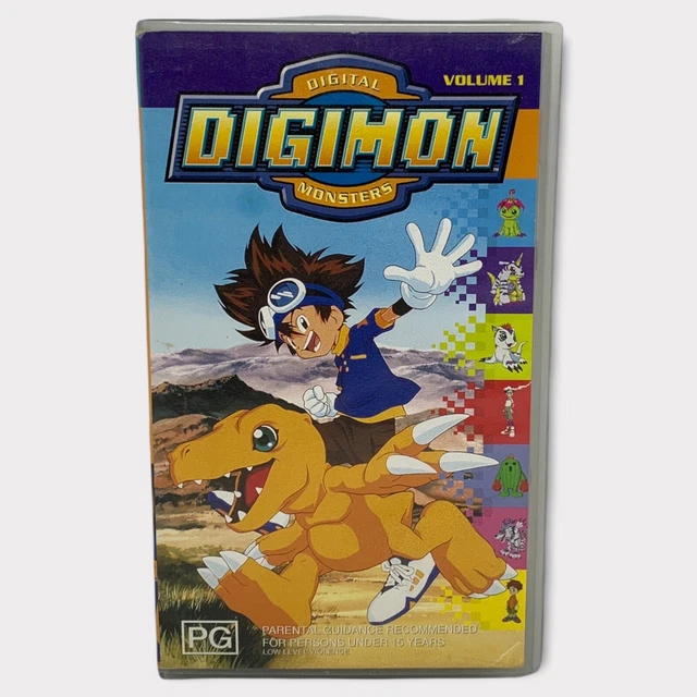 Digimon (Digital Monsters) Volume 1 VHS Tape - 2000, Fox Kids Video