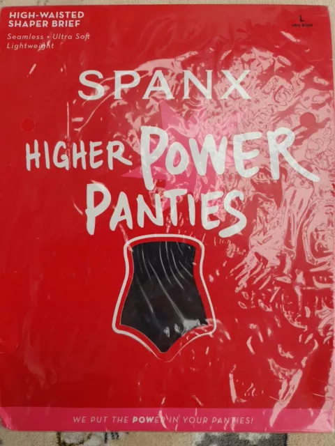 SPANX HIGHER POWER Panties Size L Shade Very Black £0.99 - PicClick UK