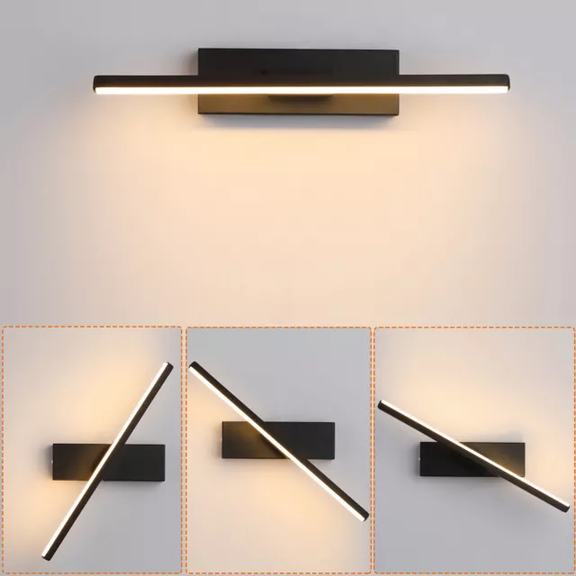 LED Dimmable Wall Light 330° Rotatable Modern Bathroom Read Mirror Wall Lamp