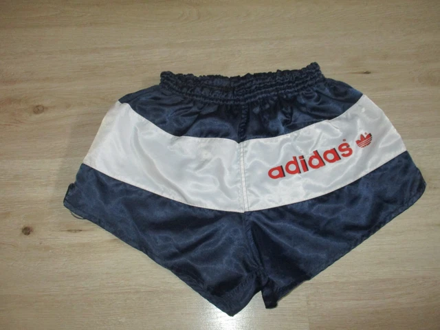 Pantaloncini ADIDAS vintage GERMANIA OCCIDENTALE vecchia scuola jogging running sprinter retrò D4