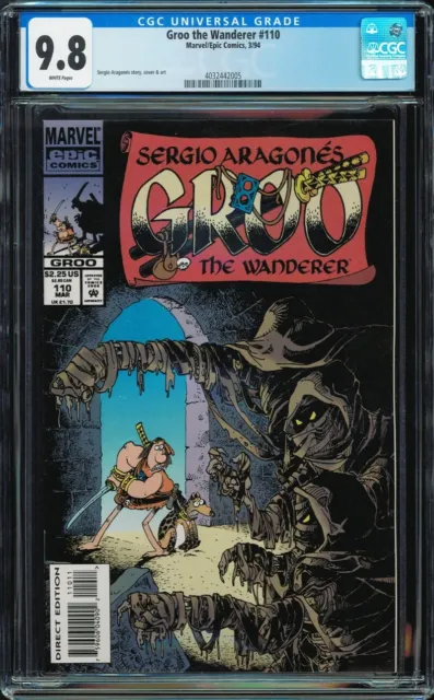Groo the Wanderer #110 CGC 9.8 ONLY 2 IN GRADE Marvel Epic 1994 Sergio Aragones