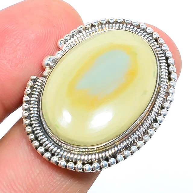 Imperial Jasper - Guadalajara 925 Sterling Silver Jewelry Ring s.9 T717