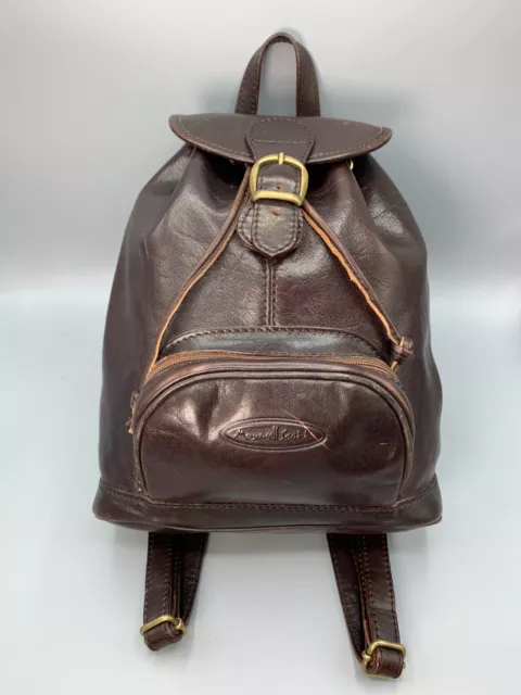 Maxwell Scott Sparano Backpack Bag Dark Brown Leather Handmade In Firenze Italy 2