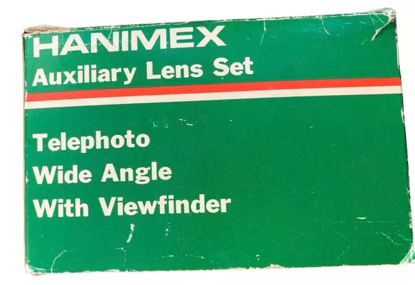 Hanimex Telephoto & Wide Angle Auxiliary Lens Set For Rico Af5 Film Camera