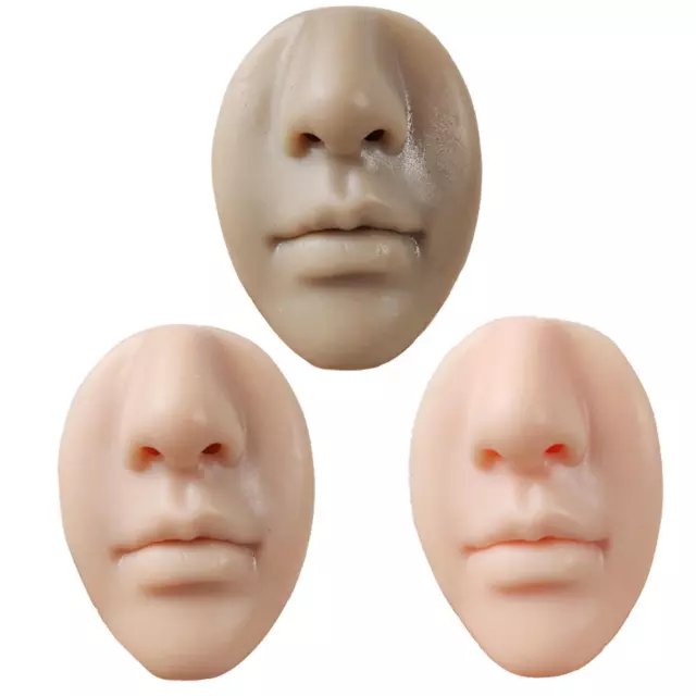 5D Silicone Tattoo Nose Lips Model Practice Skin Lip Makeup Training T8C2 2