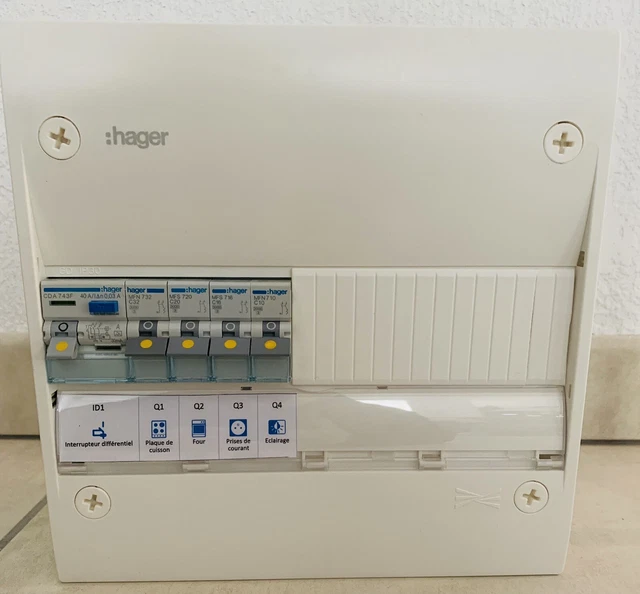 Lampe De Secours HAGER EE960 Débrochable - Pour Tableau électrique - NEUF (déballé)