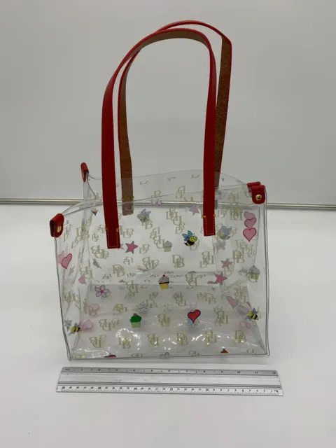 Dooney & Bourke Clear Medium Shopper Bag Tote purse lunch bag Used