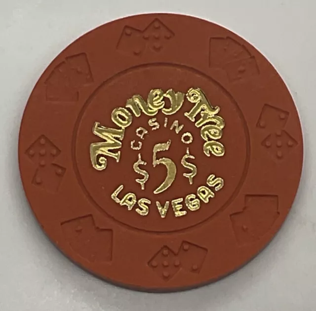 $5 Fantasy CASINO CHIP Money Tree LAS VEGAS NV DieCar MOLD Borland Imitation