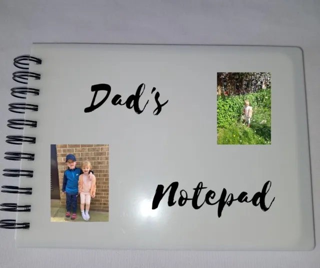 Personalised Notepad A6 Fathers Day Office Gift Christmas Gift