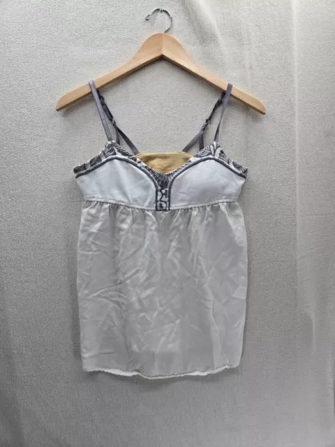 Lululemon Find Bliss White built in Bra Loose Tank Top Fits Size-M