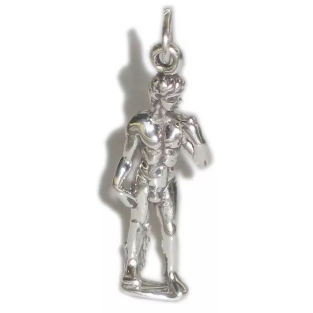 Breloque Michelangelos David en argent sterling .925 x 1 Michelangelo!