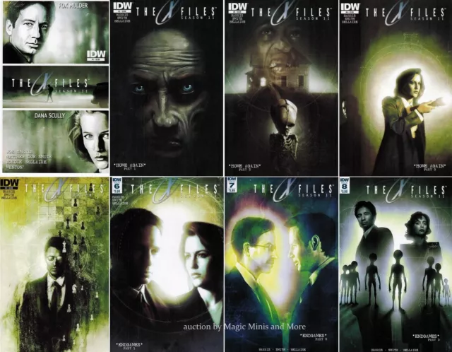 X-FILES Season 11 Comic (8) Issue SET #1 2 3 4 5 6 7 8 IDW 1st print lot