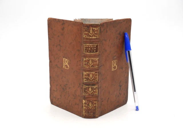(1770) ESSAI sur le BEAU - Père ANDRE - Aux armes du Collège PLESSIS SORBONNE PS