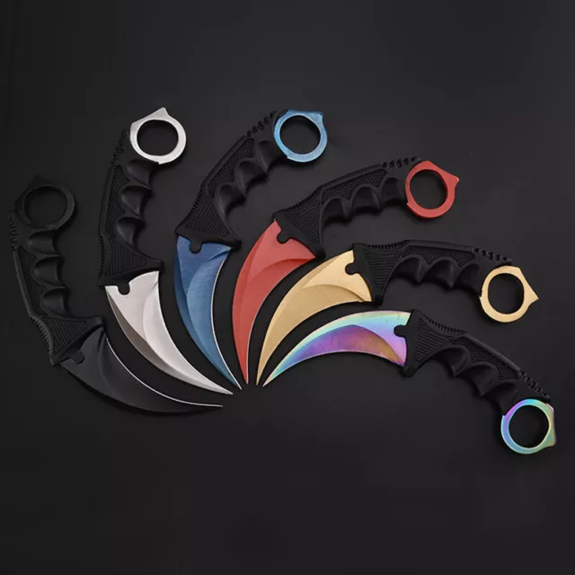 Claw Karambit Knife✅CSGO Camping Tactical Survival Hunting Combat Pocket Knife