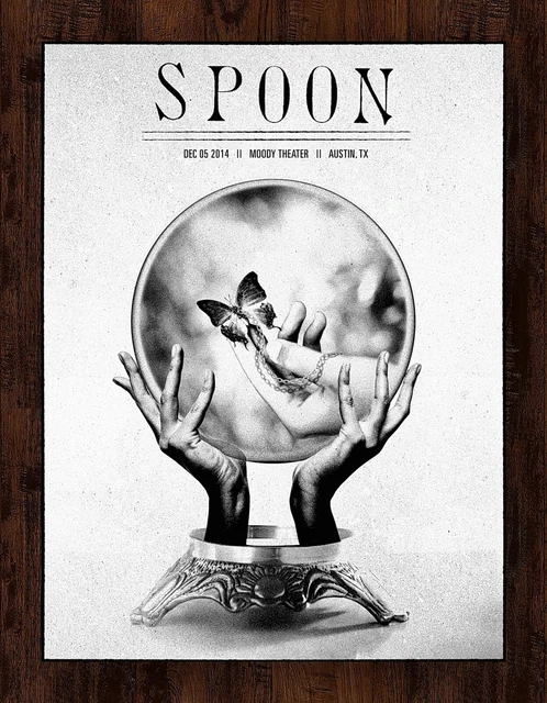Spoon Dec 5th, 2014 Austin, TX Moody Theater Concert Gig AP Poster Print