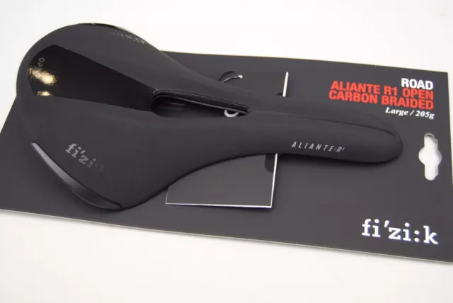 Sella Fizik ALIANTE R1 OPEN Large 152mm Braided Carbon Black Matt/SADDLE FIZIK