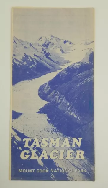 Vintage Travel Brochure - Tasman Glacier Mount Cook National Park, New Zealand