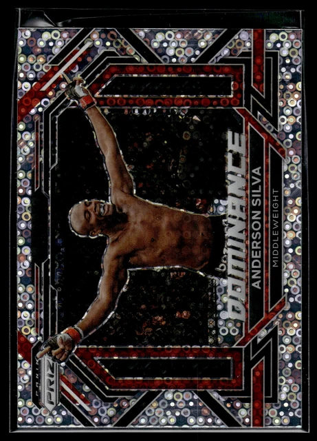 Anderson Silva 2023 Panini Prizm UFC Disco Prizm Dominance Card  #25