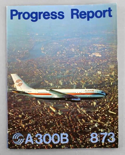 Airbus A300B Progress Report 1973 Manufacturers Sales Brochure