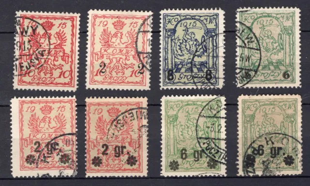 Deutsche Post in Polen Stadtpostmarken aus 1-10 gestempelt Marken zur Auswahl