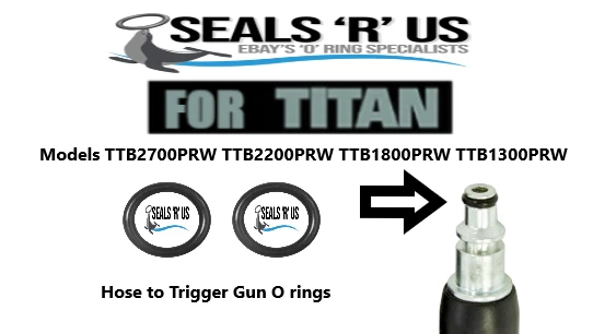 Mac Allister Pressure Washer Hose O-Ring Seals - Quick Release Male End Rubber Seals X10 Pack