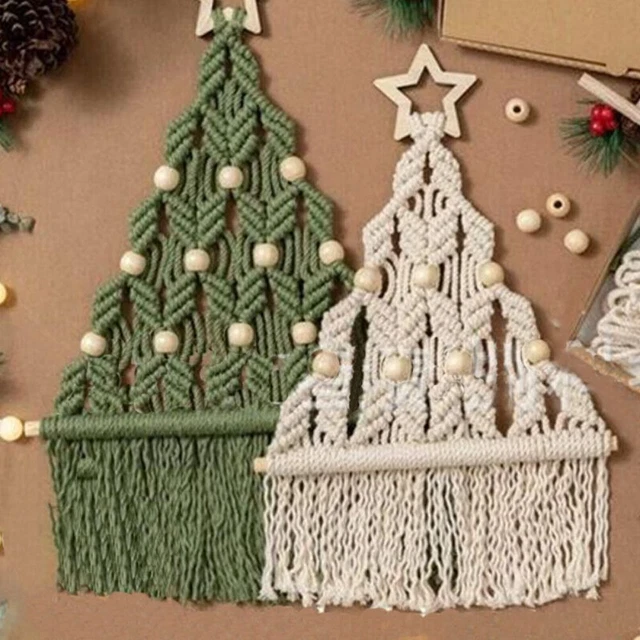 2 Stck. Zum Selbermachen Weihnachten Wandbehänge Weben Weihnachtsbaum Basteln Innenbereich