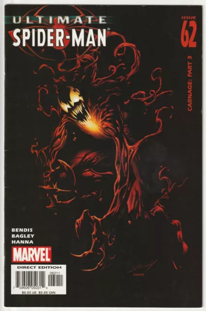 Ultimate Spider-Man #62 - Marvel 2004 - Cover by Mark Bagley [Ft Carnage]