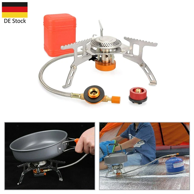 Mini Brenner Herd Butangaskocher Tragbarer Outdoor-Wandern Camping BBQ Picknick