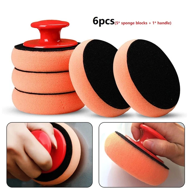 Nuovissima spugna cera lucidatura lavaggio lucidatura pad drop auto cera microfibra