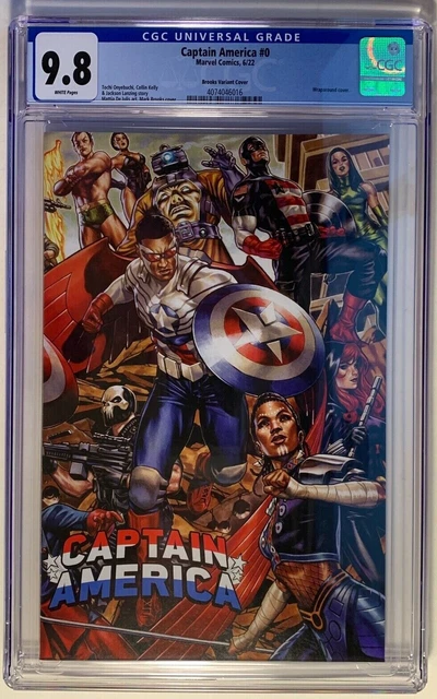 Captain America #0 (6'22) Cgc 9.8 Nm/M Mark Brooks Wraparound Variant Edition