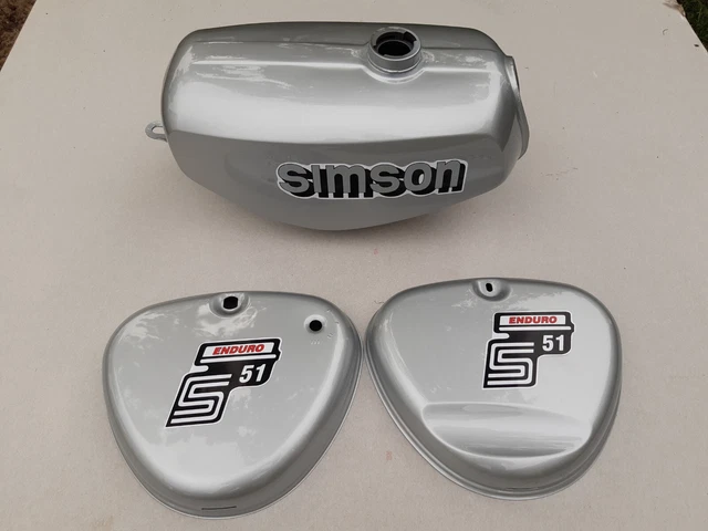 Tank Set ATLAS-Weiß, S51C, S70C COMFORT, Versiegelt, Mit Aufkleber Simson
