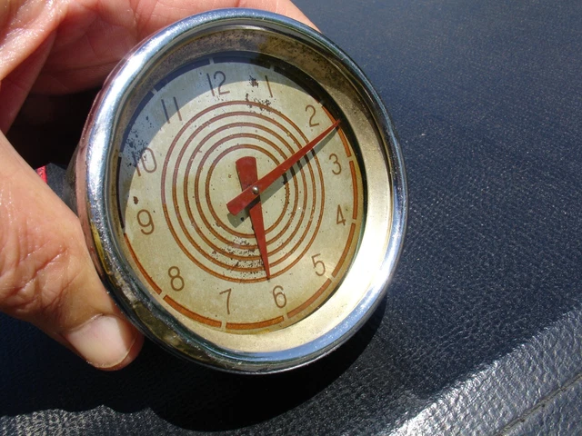 1937 Lincoln Zephyr Clock Working Ford Borg Clock 6 Volt FoMoCo 37 1937 Lincoln Zephyr Clock Working Ford Borg Clock 6 Volt FoMoCo 37