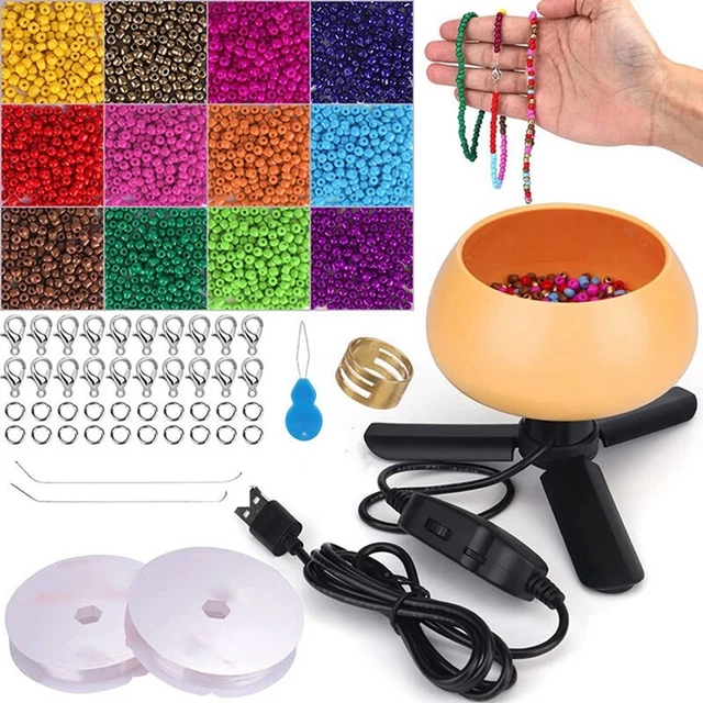 Cuentas eléctricas mejoradas para fabricación de joyas, kit de cuenco de cuentas ajustable para Dff