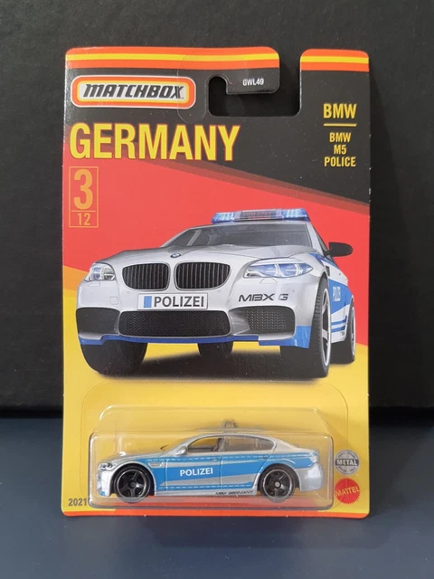 MATCHBOX GERMANY 1 64 2020 BMW M5 Polizei blue MOC EUR