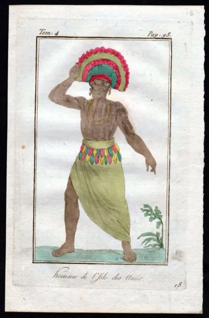 1780 - Amir Jemen Asien Asia costume Kupferstich Tracht antique print