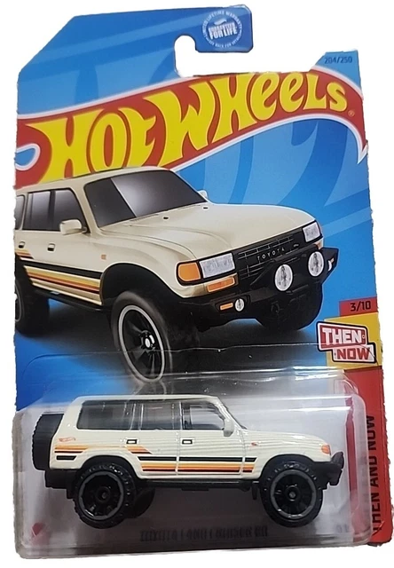 Hot Wheels - Toyota Land Cruiser 80 - Serie Then And Now 3/10 - Modello HKJ41 - Fuoristrada - Short Card - Mattel 2023
