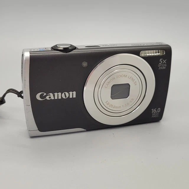 Canon PowerShot A2500 16.0MP Compact Digital Camera Black Tested