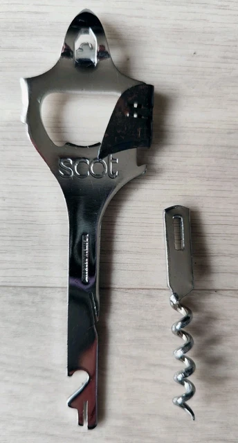 Ouvre-boîtes Et Décapsuleur Vintage SCOUT - Fabrication Française, Métal Industriel