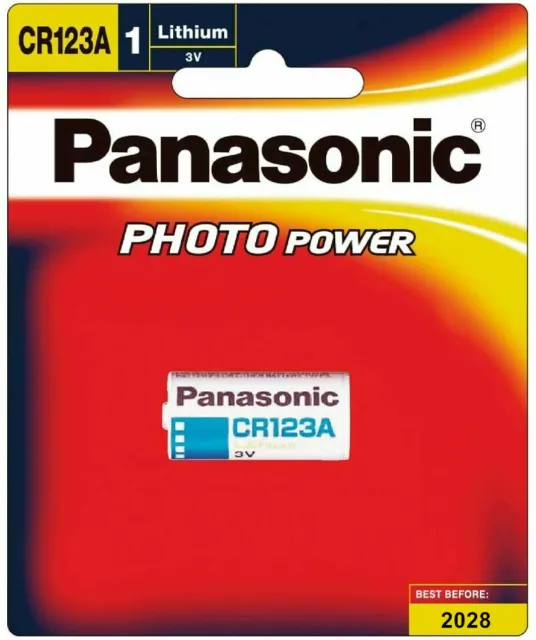 AU Panasonic 3V CR123A CR17345 Lithium Battery CR123 DL123A EL123A F Arlo Camera