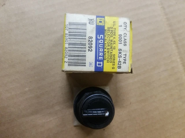 Square D 9001-SKS42B Selector Switch Operator 3-Position  New