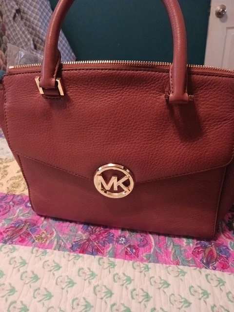 Michael Kors Hudson Medium Leather Satchel Shoulder Bag  NWT$368.00