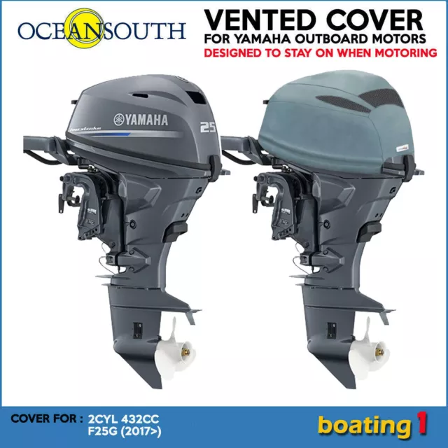 Vented/Cowling Cover for Yamaha Outboard Motor Engine 2CYL 432cc F25G (2017>)