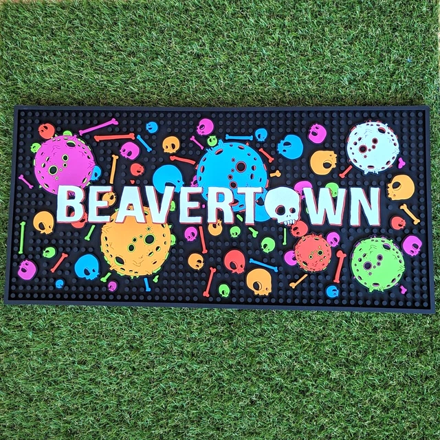 Large Beavertown Planets Bar Rubber Drip Runner Mat Pub Bar Mancave