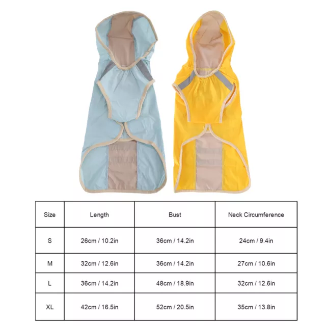 Dog Raincoat Waterproof Adjustable Lightweight Pet Rain Jacket With Safety GFL