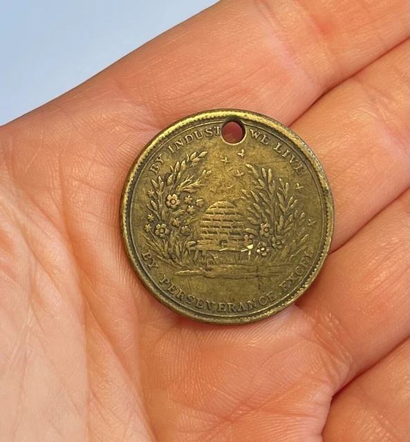 Beehive Token / Medal - By Industry We Live By Perseverance Excel- 1000
