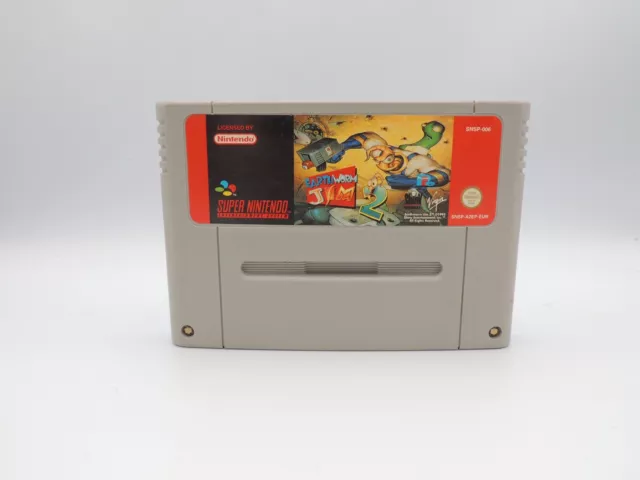 Jeu Super Nintendo - Earth Worm Jim 2 - SNES - Loose - EUR