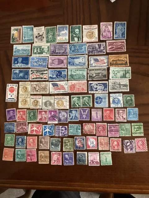 usa 87 Mint & used Pre 1960 stamps collection Including Pairs ( Lot 202)